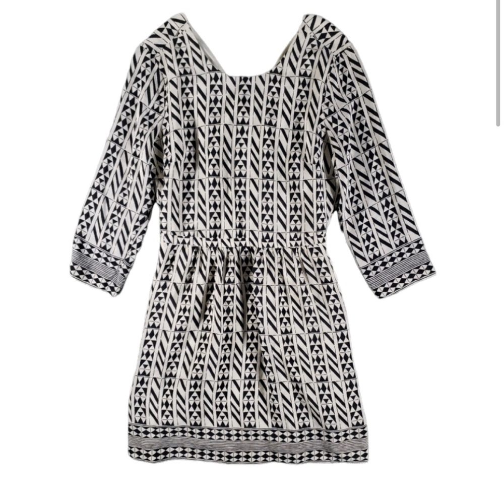 Madewell black and white dress